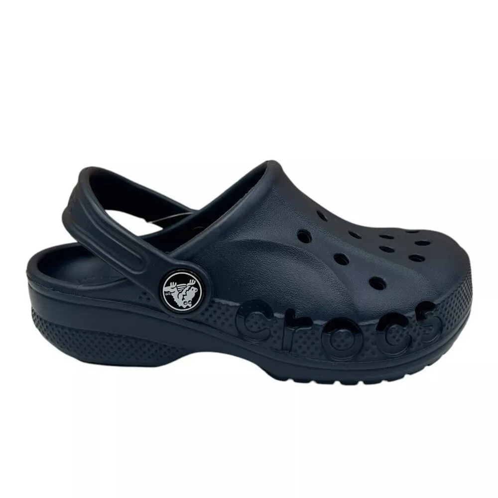 Crocs Toddler Boy's Slip-on Clogs Size 10 Navy Blue Water Friendly Lightweight‎
